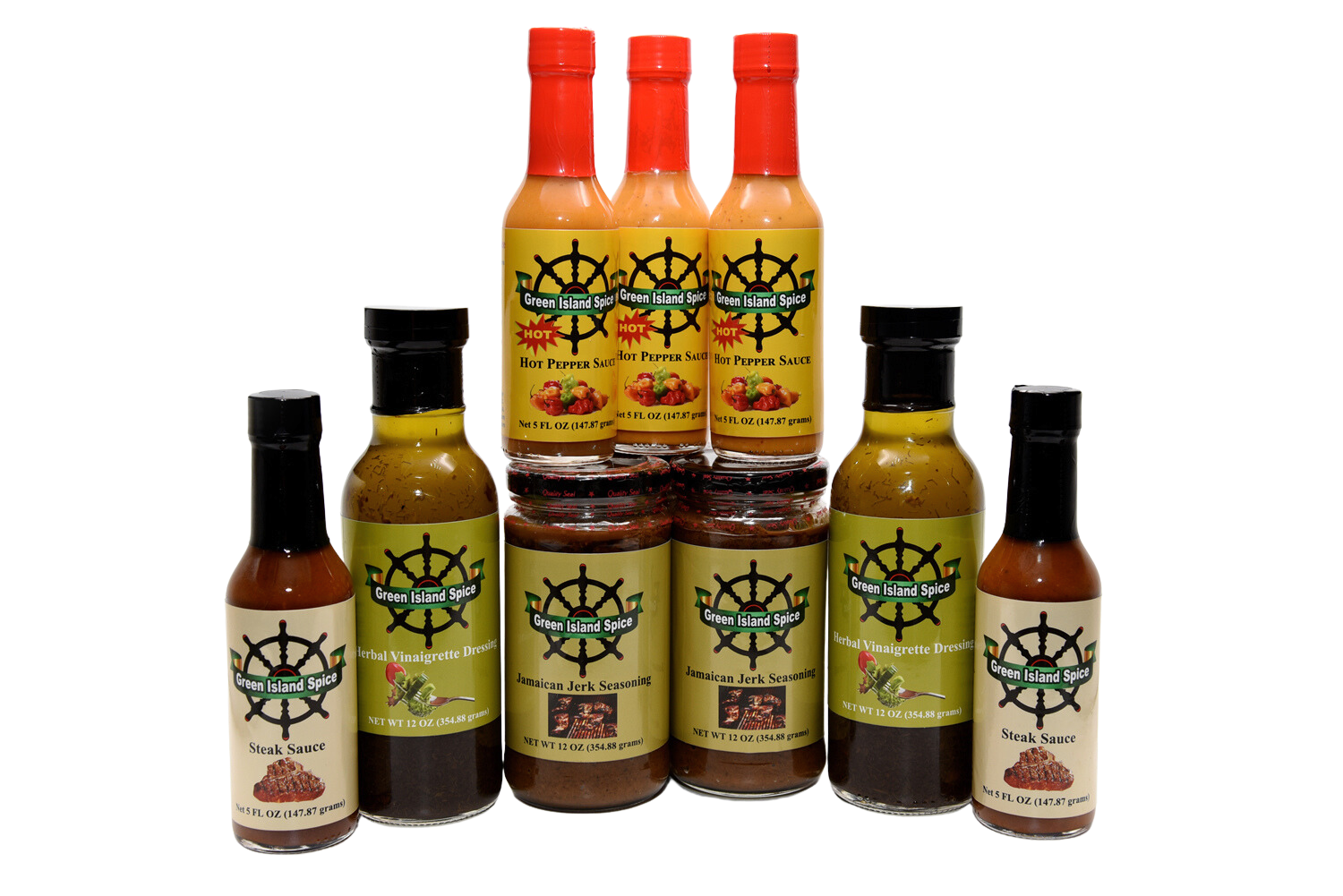 9 Pieces Gift Set of Hot Pepper Sauce