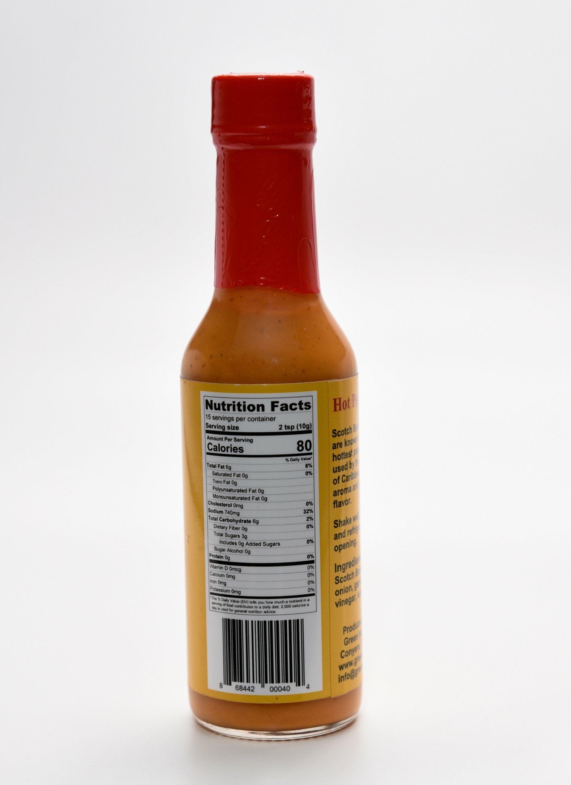 Green Island Spice Hot Pepper Sauce Papaya 5 oz