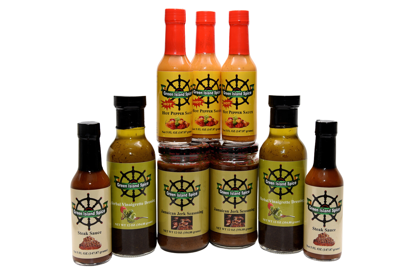 9 Pieces Gift Set of Hot Pepper Sauce